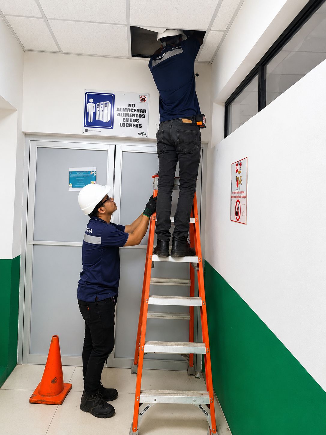 Mantenimiento en cielo falso