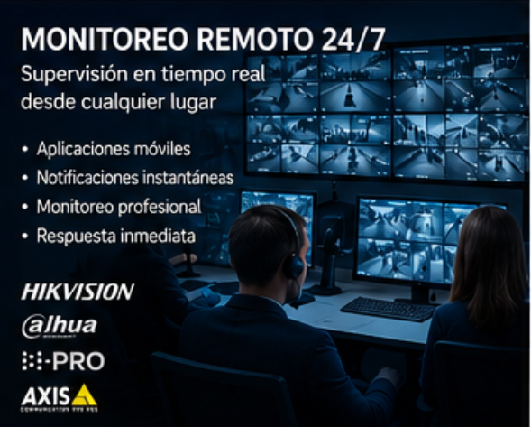 Monitoreo remoto 24/7