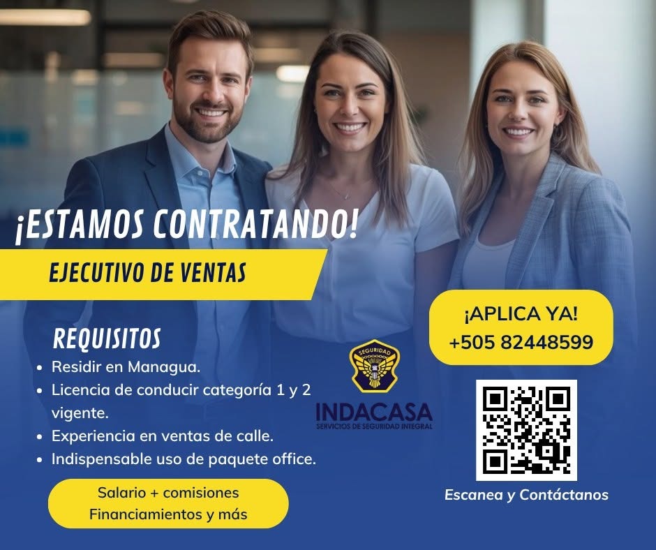 Vacante: Ejecutivo de Ventas — Indacasa
